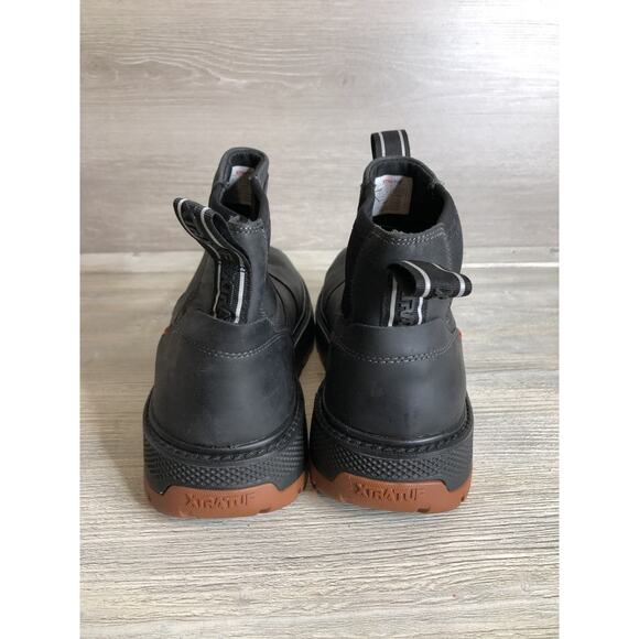 Xtratuf Deck Boots Mens 14 Black Bristol Bay Chelsea Leather Waterproof Pull On main image 5